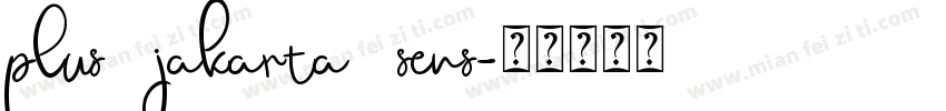plus jakarta sens字体转换